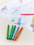 Giant colouring poster of Singapore