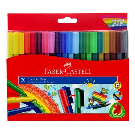 Faber Castell - 20-Pieces Connector Pen Colouring Set