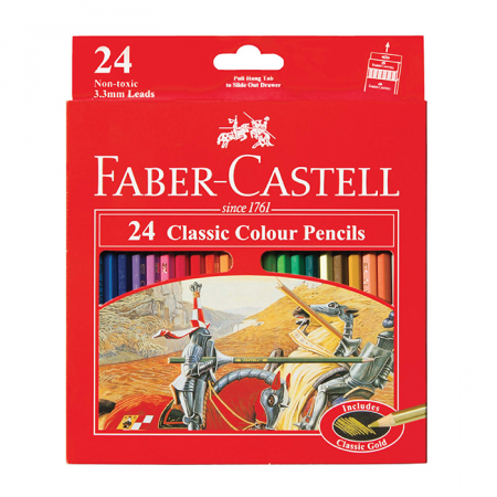 Faber Castell - 24-Pieces Classic Coloured Pencil