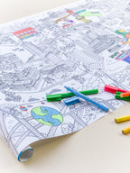 Giant colouring poster of Singapore