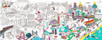 Giant colouring poster of Singapore